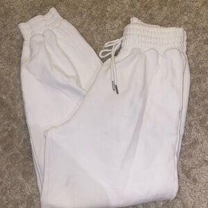 Abercrombie White Jogger Sweatpants